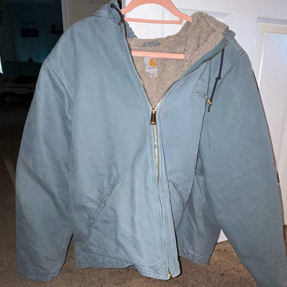 Carhartt Blue Hooded Jacket